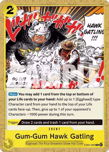 Gum-Gum Hawk Gatling (EB04-060), Adventure on Kami's Island — One Piece card price