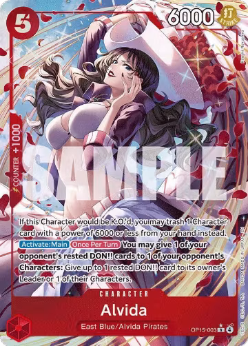 Alvida (Alternate Art) (OP15-003), Adventure on Kami's Island — One Piece card price