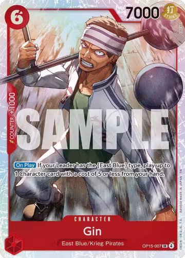 Gin (OP15-007), Adventure on Kami's Island — One Piece card price
