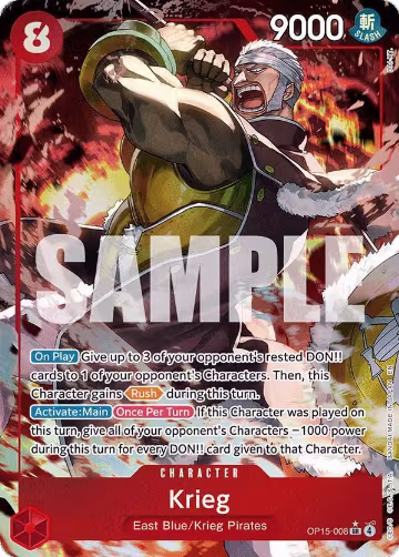 Krieg (OP15-008) (Alternate Art) (OP15-008), Adventure on Kami's Island — One Piece card price