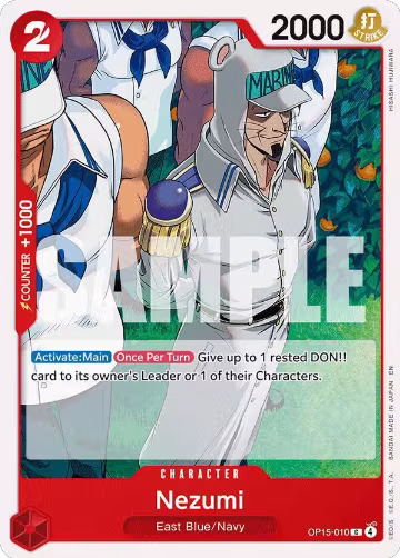 Nezumi (OP15-010), Adventure on Kami's Island — One Piece card price