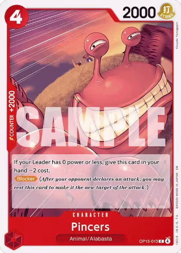 Pincers (OP15-013), Adventure on Kami's Island — One Piece card price