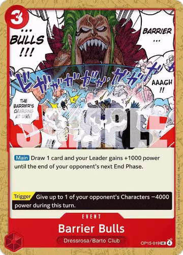 Barrier Bulls (OP15-019), Adventure on Kami's Island — One Piece card price
