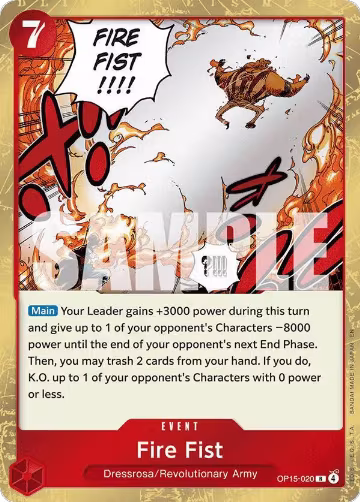 Fire Fist (OP15-020), Adventure on Kami's Island — One Piece card price