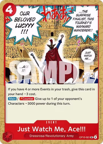 Just Watch Me, Ace!!! (OP15-021), Adventure on Kami's Island — One Piece card price