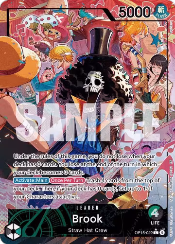 Brook (OP15-022) (Alternate Art) (OP15-022), Adventure on Kami's Island — One Piece card price