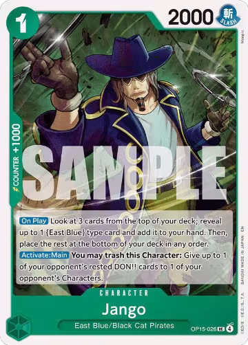 Jango (OP15-026), Adventure on Kami's Island — One Piece card price