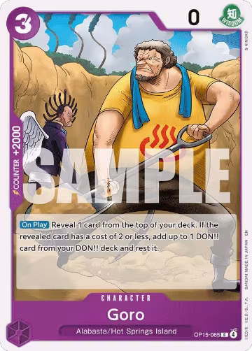 Goro (OP15-065), Adventure on Kami's Island — One Piece card price