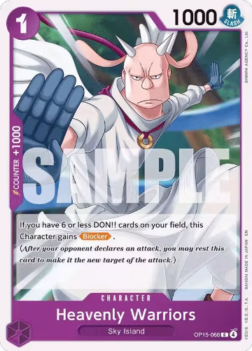 Heavenly Warriors (OP15-068), Adventure on Kami's Island — One Piece card price