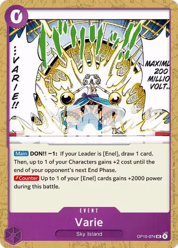 Varie (OP15-074), Adventure on Kami's Island — One Piece card price