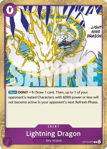 Lightning Dragon (OP15-077), Adventure on Kami's Island — One Piece card price