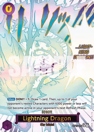 Lightning Dragon (Alternate Art) (OP15-077), Adventure on Kami's Island — One Piece card price