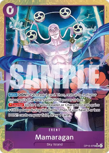 Mamaragan (Alternate Art) (OP15-078), Adventure on Kami's Island — One Piece card price