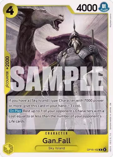Gan.Fall (OP15-102), Adventure on Kami's Island — One Piece card price
