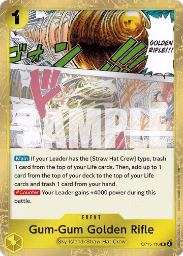 Gum-Gum Golden Rifle (OP15-116), Adventure on Kami's Island — One Piece card price