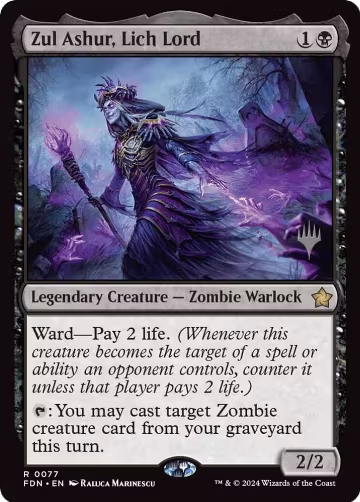 Zul Ashur, Lich Lord (77), Promo Pack: Lorwyn Eclipsed — Magic card price
