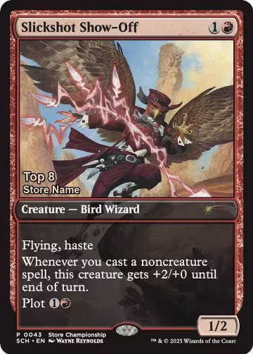 Slickshot Show-Off (Top 8) (43), Game Day & Store Championship Promos — Magic card price