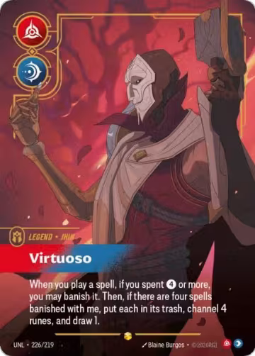 Jhin, Virtuoso (Overnumbered) (226/219), Unleashed — Riftbound card price