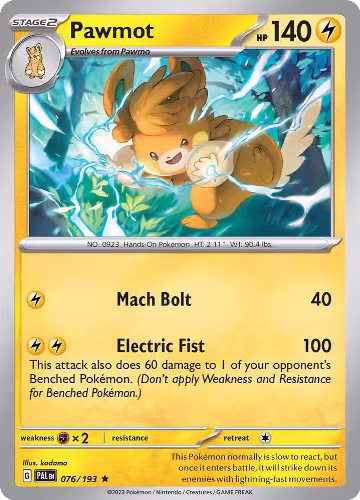 Pawmot - 076/193 (076/193), Deck Exclusives — Pokémon card price
