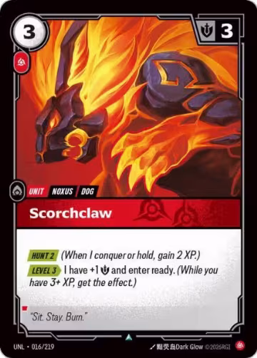 Scorchclaw (016/219), Unleashed — Riftbound card price