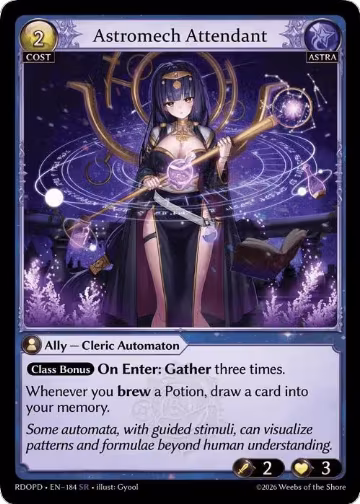Astromech Attendant (184), Radiant Origins: Pantheon — Grand Archive card price