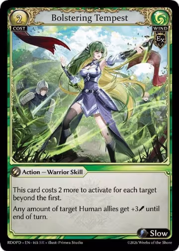 Bolstering Tempest (165), Radiant Origins: Pantheon — Grand Archive card price