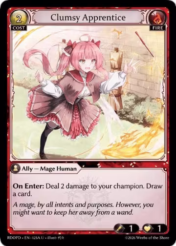 Clumsy Apprentice (125A) (125A), Radiant Origins: Pantheon — Grand Archive card price