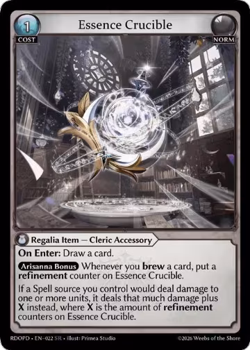 Essence Crucible (022), Radiant Origins: Pantheon — Grand Archive card price