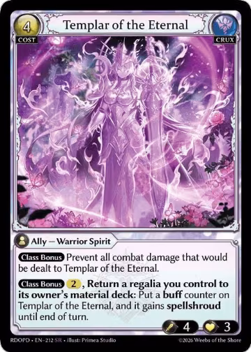Templar of the Eternal (212), Radiant Origins: Pantheon — Grand Archive card price
