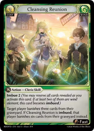 Cleansing Reunion (166), Radiant Origins: Pantheon — Grand Archive card price