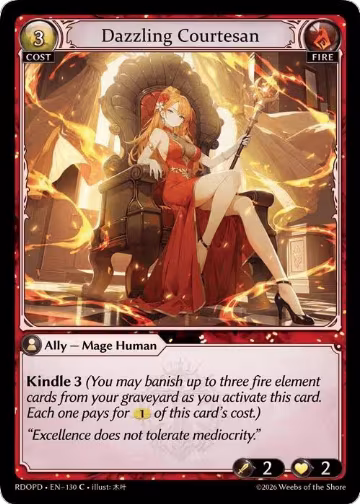 Dazzling Courtesan (130), Radiant Origins: Pantheon — Grand Archive card price