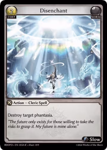 Disenchant (055A) (055A), Radiant Origins: Pantheon — Grand Archive card price