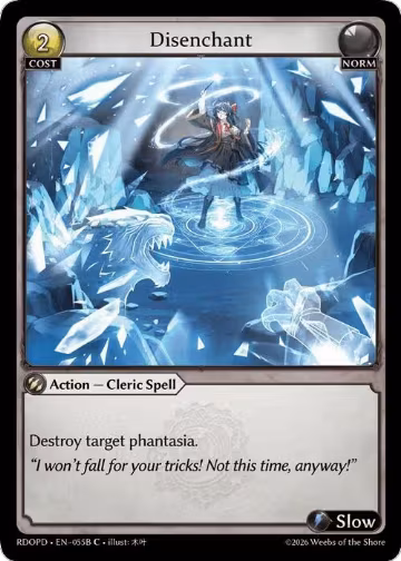 Disenchant (055B) (055B), Radiant Origins: Pantheon — Grand Archive card price