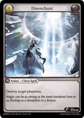 Disenchant (055C) (055C), Radiant Origins: Pantheon — Grand Archive card price