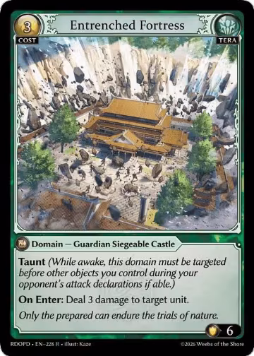 Entrenched Fortress (228), Radiant Origins: Pantheon — Grand Archive card price