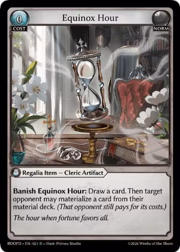 Equinox Hour (021), Radiant Origins: Pantheon — Grand Archive card price
