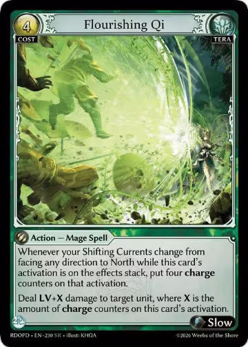 Flourishing Qi (230), Radiant Origins: Pantheon — Grand Archive card price