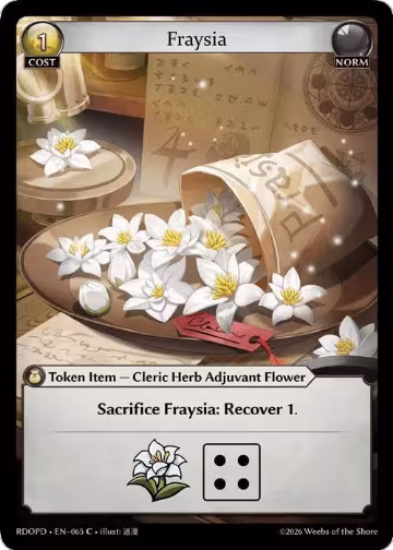 Fraysia (065), Radiant Origins: Pantheon — Grand Archive card price