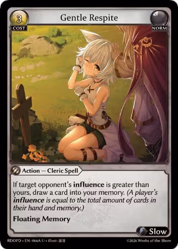 Gentle Respite (066A) (066A), Radiant Origins: Pantheon — Grand Archive card price