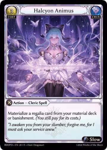 Halcyon Animus (201), Radiant Origins: Pantheon — Grand Archive card price