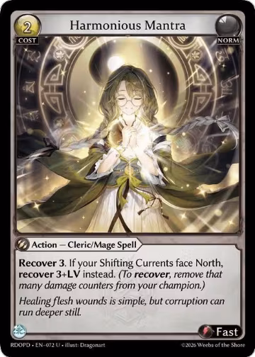 Harmonious Mantra (072), Radiant Origins: Pantheon — Grand Archive card price