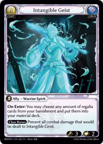 Intangible Geist (202), Radiant Origins: Pantheon — Grand Archive card price