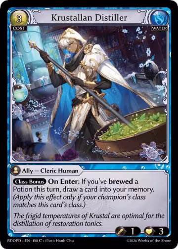 Krustallan Distiller (158), Radiant Origins: Pantheon — Grand Archive card price