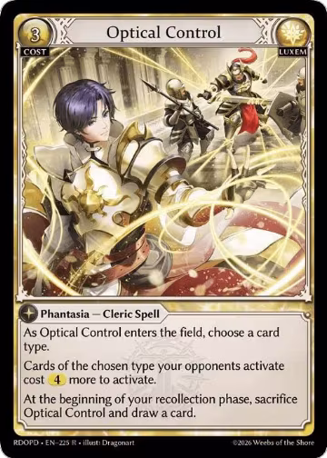 Optical Control (225), Radiant Origins: Pantheon — Grand Archive card price