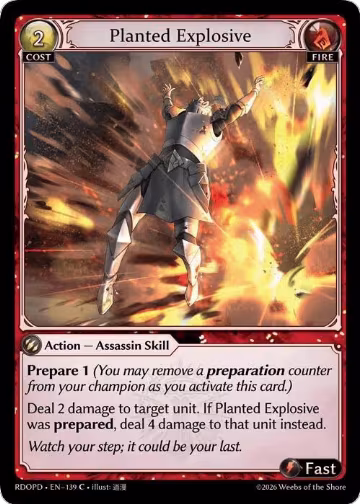 Planted Explosive (139), Radiant Origins: Pantheon — Grand Archive card price