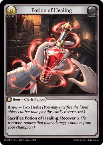 Potion of Healing (095), Radiant Origins: Pantheon — Grand Archive card price
