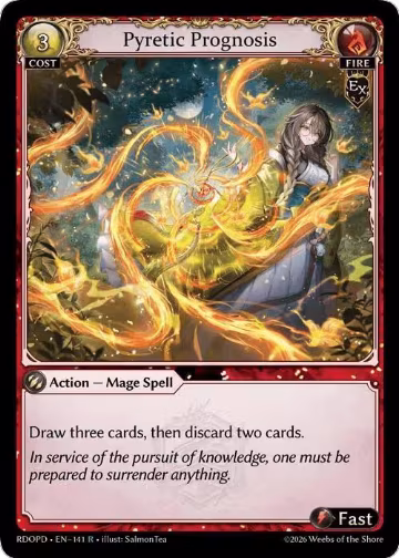 Pyretic Prognosis (141), Radiant Origins: Pantheon — Grand Archive card price