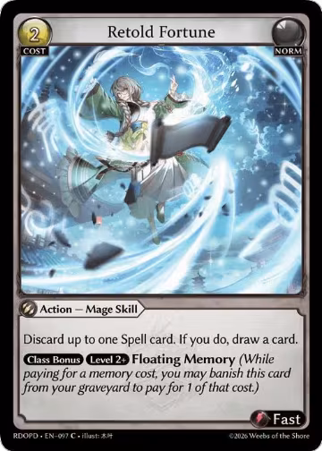 Retold Fortune (097), Radiant Origins: Pantheon — Grand Archive card price