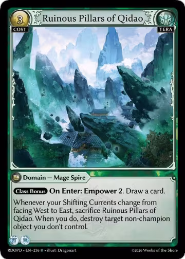 Ruinous Pillars of Qidao (236), Radiant Origins: Pantheon — Grand Archive card price