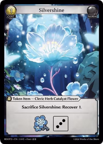 Silvershine (110), Radiant Origins: Pantheon — Grand Archive card price